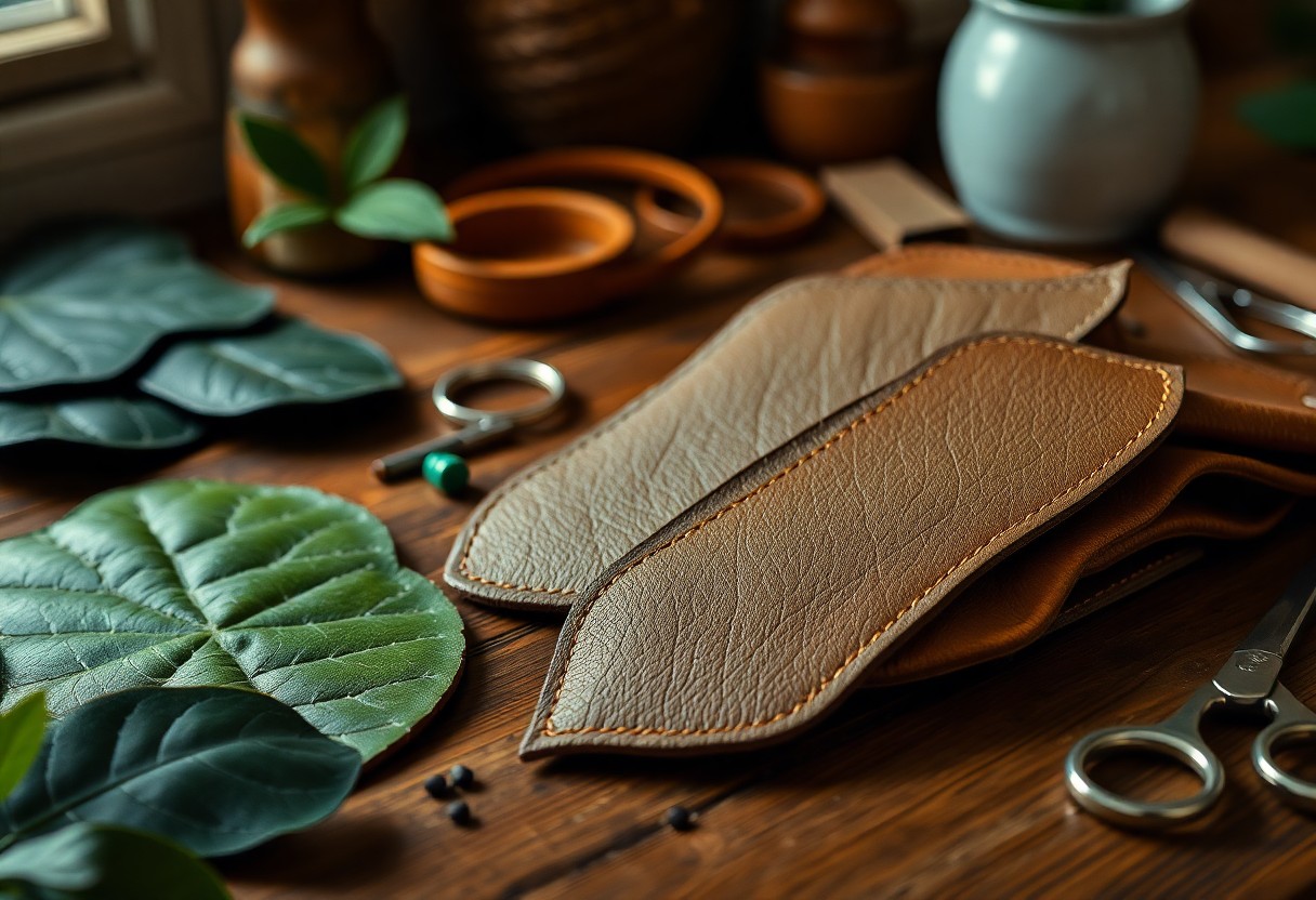 Lavorazioni sostenibili della pelle alternative vegetali innovative